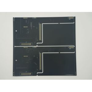 6 Layer Circuit Boards With ENIG Surface Black Soldermask With Tented Hole