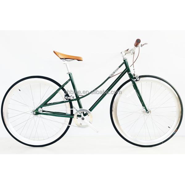 Ride in Style Men's Vintage Single Speed Bicycle with Steel Fork and Kenda 700C Tires