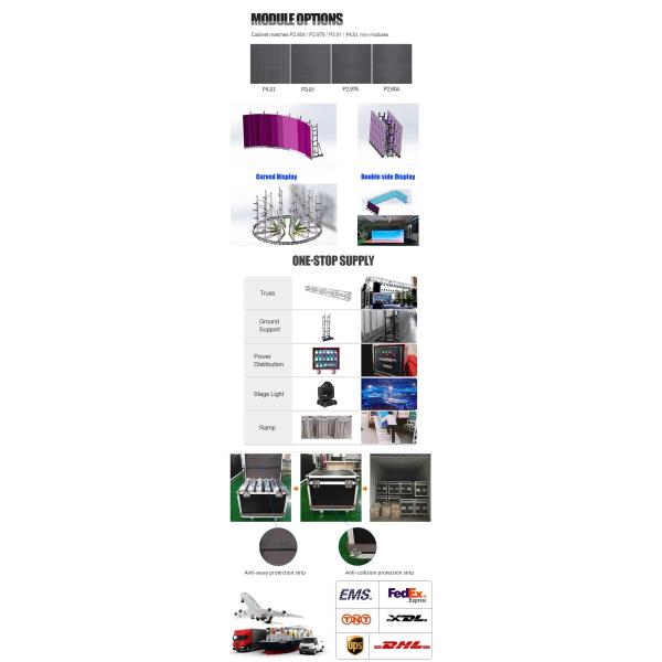 3840Hz Indoor Led Screen Rental Video Wall Cabinet Size 500x500mm