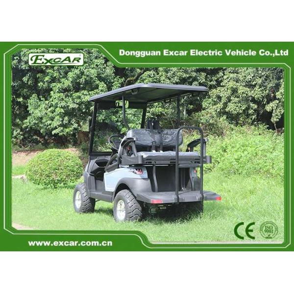 4 Seats Electric Golf Carts , Popular 48V Electric Golf Buggies With Caddle Plate