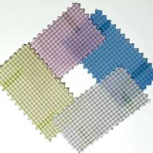 ESD Anti Static 5mm Grid Cleanroom Polyester Fabric 115GSM