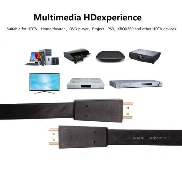 28AWG 10.2Gbps Multimedia 1080P Flat HDTV Cable