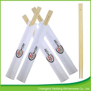 Restaurant 24cm Sushi Roll Chopsticks Twins Bamboo Open Paper Packing