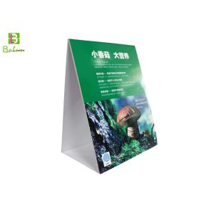 Promational Acrylic Menu Display Stands Restaurant , Acrylic Counter Display