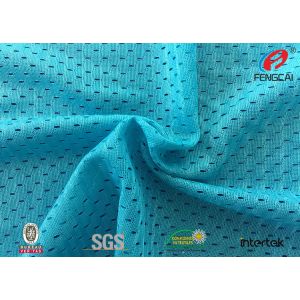 Plain Deyed Sports Mesh Fabric Athletic Clothing Material Knitting Technics