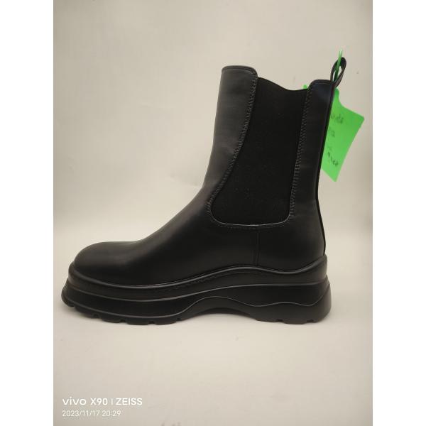 Buy Fashionable Black Women S Boot Shoes With Flat Heel at wholesale prices