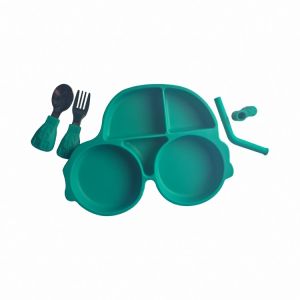 Baby Feeding Silicone Spoon Set Customized Car Shape Bpa Free