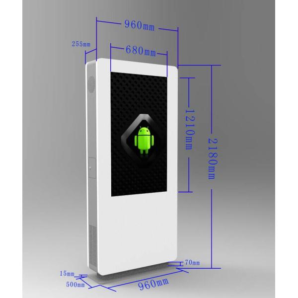 Double Side Outdoor LCD Digital Signage 1080*1920 1500-5000 Nits Brightness