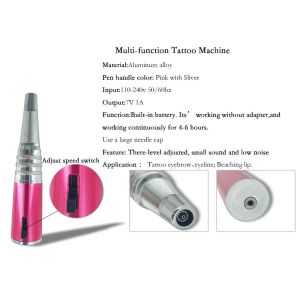 7V 1A Permanent Makeup Tattoo Kit Lip Eyebrow Tattoo Machine Customize Logo