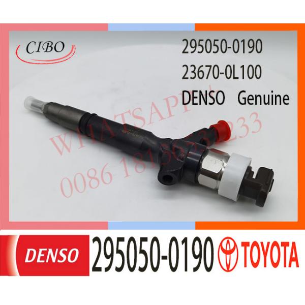 Buy 295050-0190 DENSO Diesel Engine Fuel Injector 295050-0530 295050-0190 For TOYOTA 1KD-FTV 2KD-FTV 23670-09340 23670-0L100 at wholesale prices