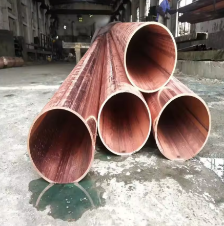 Red Copper Tube Seamless Pipes in TU0 TU1 TU2 Bending Cutting Welding Services