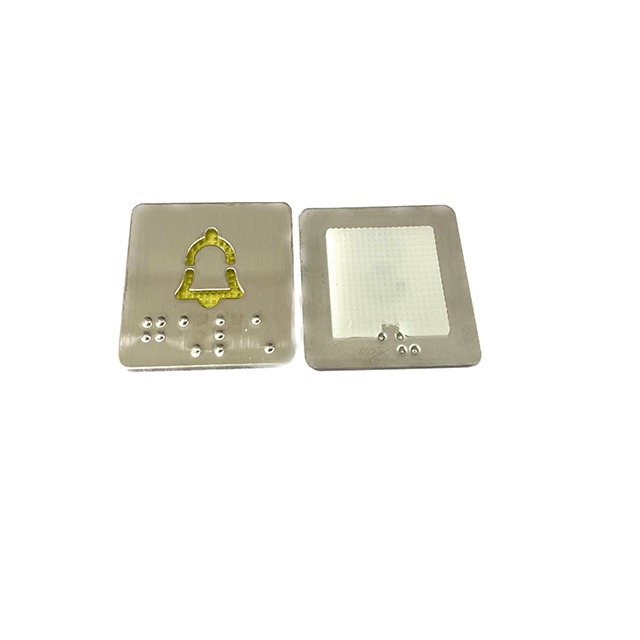 Noncorrosive Stainless Steel Elevator Button Faceplate with Modern Design and