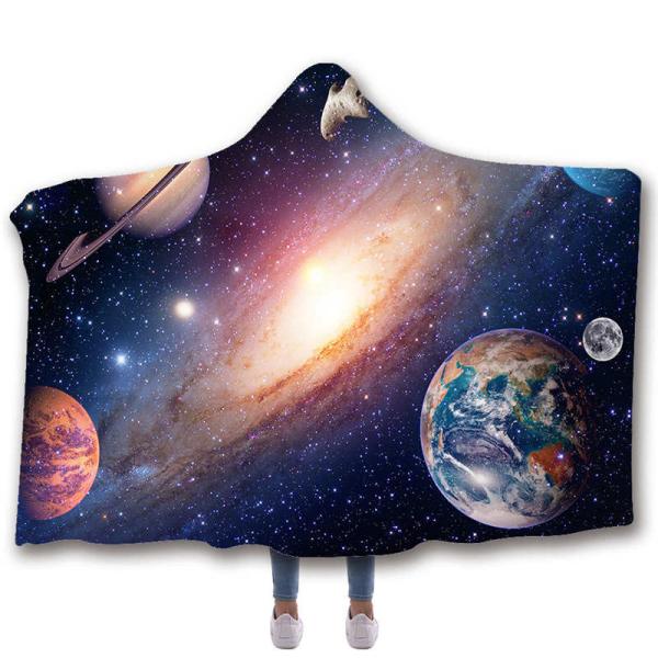 Fantasy series children's adult hooded blanket velvet fabric rectangular hand washable