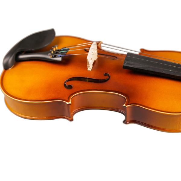 Hot Sale 4/4-1/8 Size Plywood Body with Very Nice Flamed Veneer on Top Student Violin