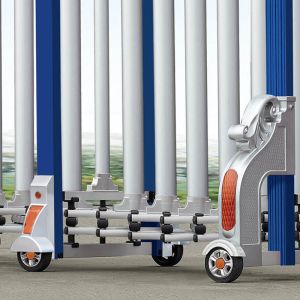 Electric Sliding Automatic Retractable Gate With LED Screen Customized Factory