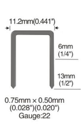 22gauge Fine Crown Air Staple for Pneumatic Stapler Staple Gun Upholstery Decoration Use