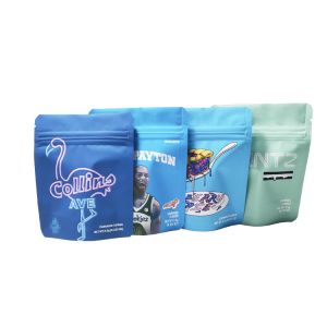 Custom Resealable Smell Proof Edible Packaging Pouch Soft Touch Child Resistant