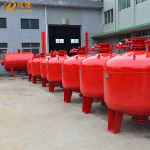 Quality Industrial-Grade Foam Bladder Tank With 1.5MPa Strength Test In Red Color for sale