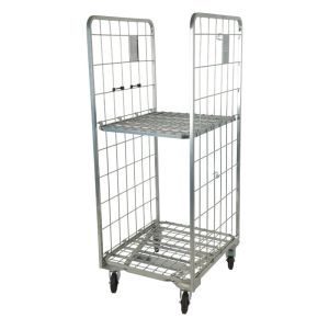 China 2 Side Logistics Trolley Nestable Foldable For Warehouse on sale