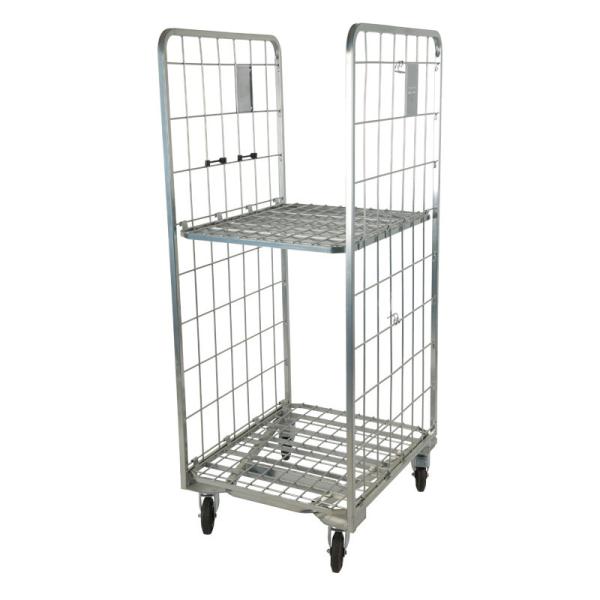 Buy 2 Side Logistics Trolley Nestable Foldable For Warehouse at wholesale prices
