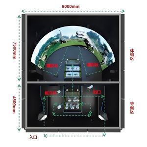 VR Curved Screen 4D 9D Track Cinema with CE Rohs Certification