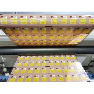 Plastic Cup 40 Micron Aluminum Foil Roll Film Embossed Laminating