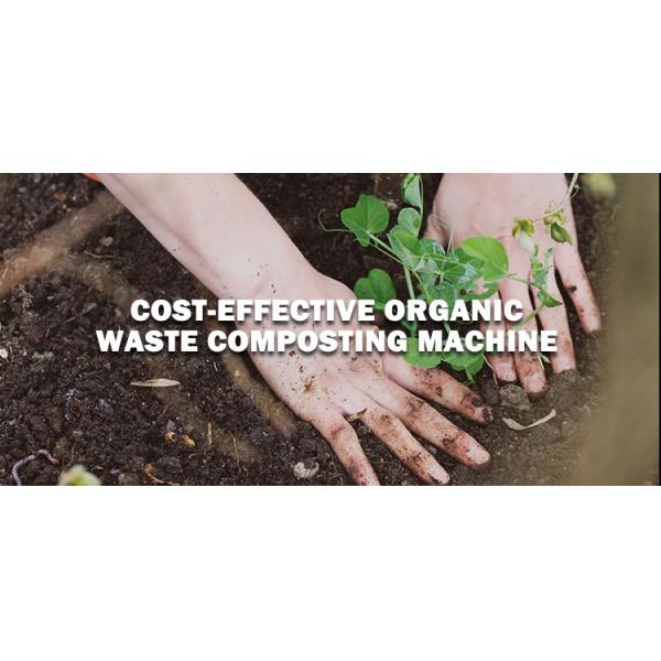 Touch Screen 1000KG/Day Kitchen Waste Composting Machine Noiseless Green Waste Recycling