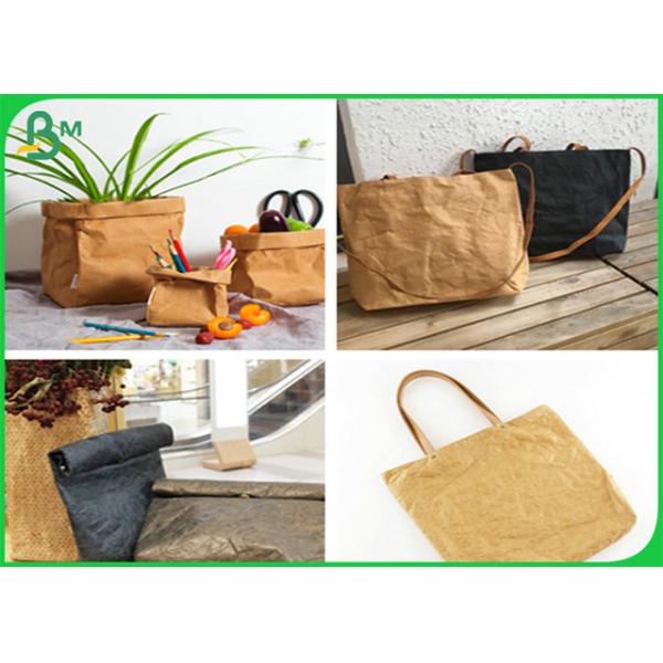 Different Color Washed Kraft Fabric For Hand bags Raw Material 