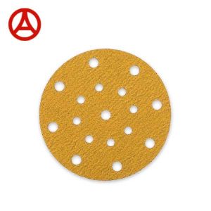 Hook And Loop Automotive Sanding Disc Putty Grinding sandpaper discs 236U yellow