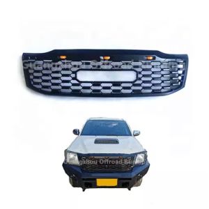 Titanium Hilux Vigo Front Grill With LED Lights
