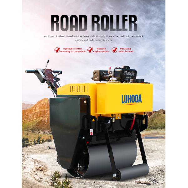 Factory Price 500kg 1000kg Fully Hydraulic Handheld Single Wheel Roller Road Vibratory Roller Asphalt Concrete Soil Compactor