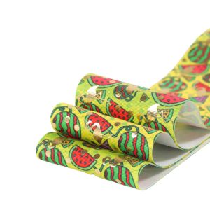 Ecofriendly Print Grosgrain Grossgrain 12 Inch Hot Stamping Foil Ribbon