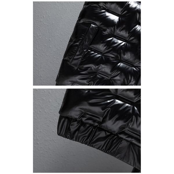 Zipper Quilted Bubble Coat Vest Waterproof Polyester Cotton Sleeveless Puffer