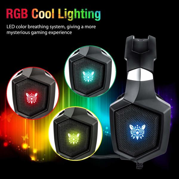 Noise Canceling 117dB 2.2m ONIKUMA K8 Wired Gaming Headset