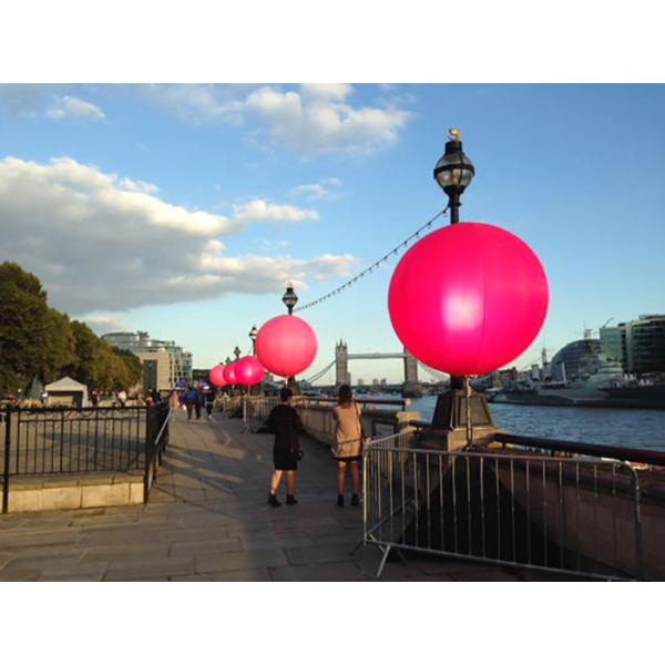 Buy Dimmable Pink Blue RGBW Inflatable LED Light With Durable DMX512 Controler at wholesale prices