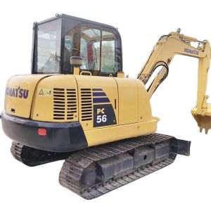 China Pc56 5Ton Second Hand Crawler Digger Used Koma-tsu PC56 Mini Excavator and Affordable on sale