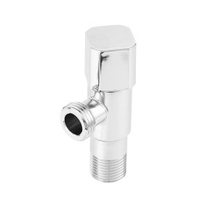 Hot Cold Water SS201 Plating Angle Valve For Wash Basin 1/2"X1/2"