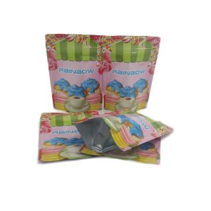 Custom Mini Glossy Foil 1G 1/8oz 1/4oz 1/2oz 1oz Plastic Pouch Sugar Leaf