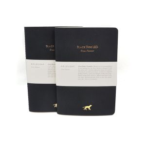 Gold Stamping Pringting Soft Cover Notebook Custom Logo And Sewing Binding