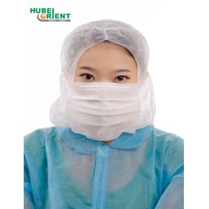 China OEM Nonwoven Disposable Hood Cap For Cleanroom on sale