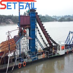 180000.000kg Package Gross Weight Chain Bucket River Gold Machinery for Lake
