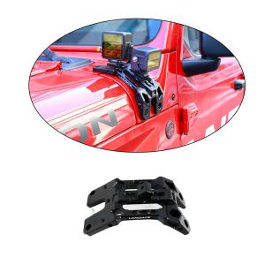 Surface Hard Anodizing Aluminum Alloy A Pillar Driving Light Mounting Bracket for Jeep JL