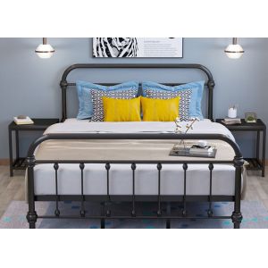 China Home Hotel Apartment Bedroom Odm Industrial Pipe Bed Furniture on sale