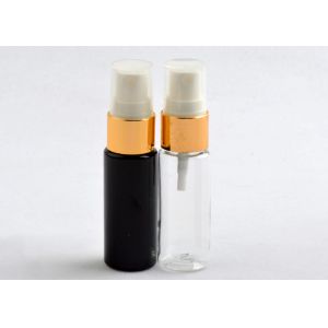 Black / Clear Empty Plastic Pump Spray Bottles With Aluminum Fine Mist Sprayer