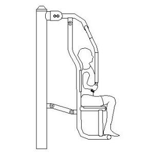 outdoor crane body weight sports fitness equipment galvanized steel chest press