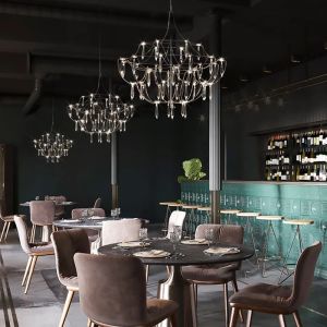 Modern Cube Crystal Chandelier Lighting Villa LOFT Kitchen Bedroom Mira