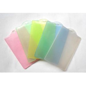 Waterproof soft transparent card plastic holder / hard plastic holder