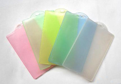 Buy Waterproof soft transparent card plastic holder / hard plastic holder at wholesale prices