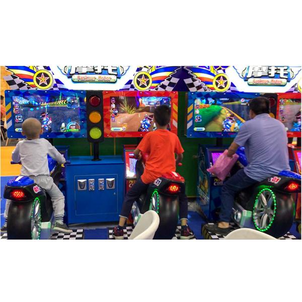 Coin Operated Racing Arcade Machine For Indoor Sport Amusement Parkour Motor
