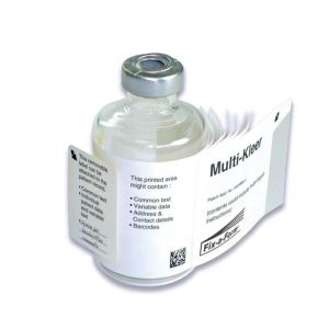 Hologram Self Adhesive 10ml Glossy Glass Vial Labels